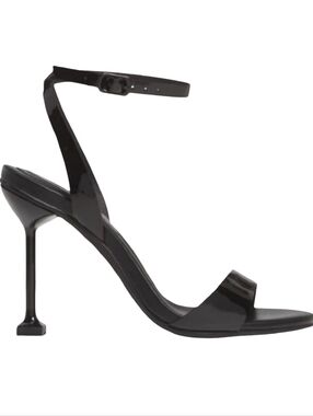 Jeffrey Campbell Angelic Ankle Strap Sandal Black Leather 6